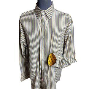 Vtg. Head Master Dress Shirt Men's X-Tall Fit Size 3XL NBA Los Angeles Lakers